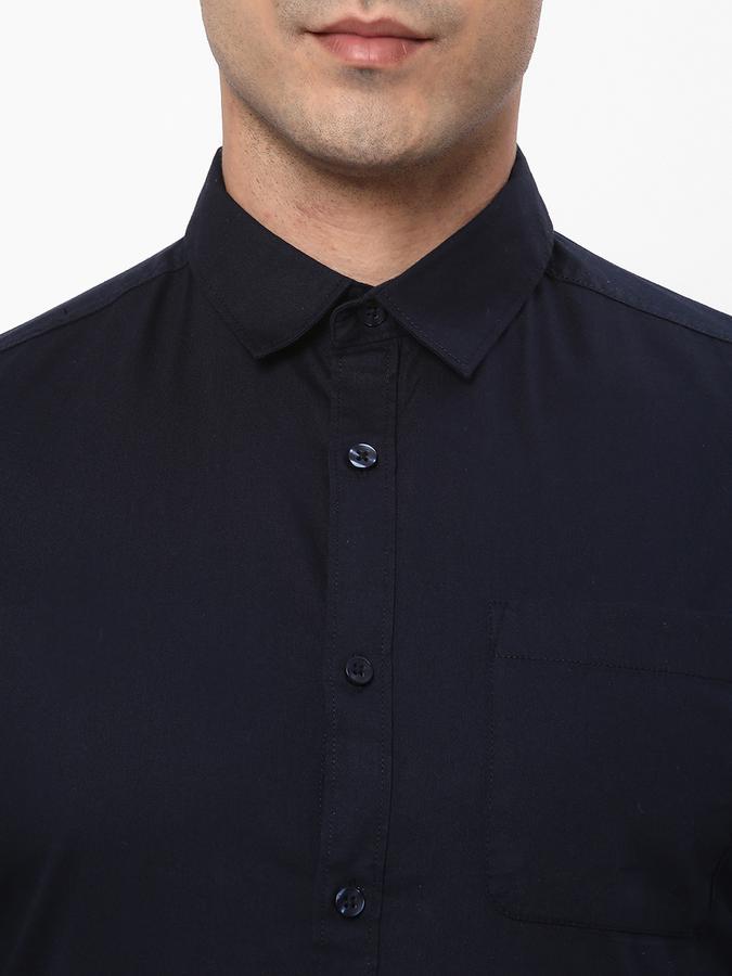 R&B Men's Solid Shirt With Single Pocket image number 3