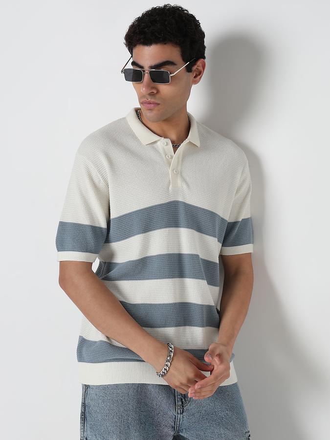 Striped Men Round Neck T-Shirt 