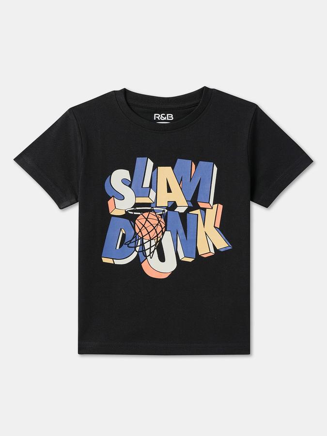 Boys Graphic Print Pure Cotton Regular T Shirt image number 0
