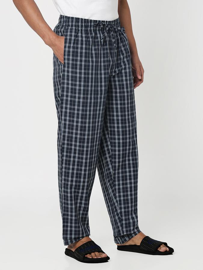 Checkered Men Track Pants image number 3