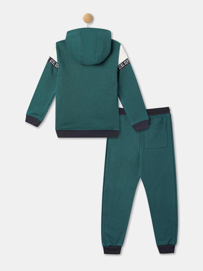 Boys Cotton Blend Graphic T-Shirt And Solid Shorts Set