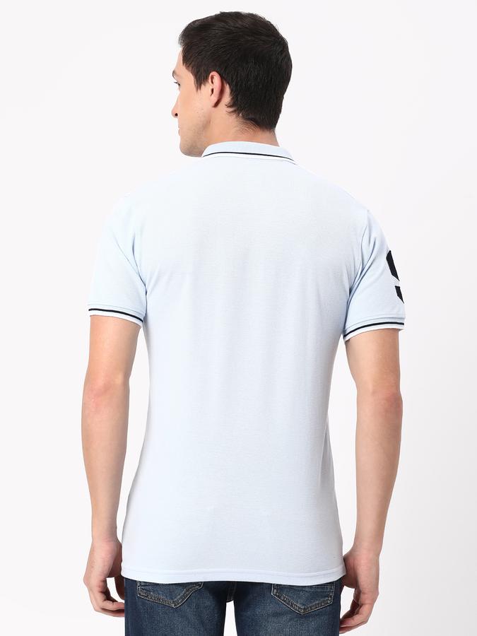 R&B Men's Chest & Sleeve Embroidered Polo image number 2