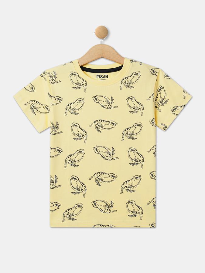 Boys Relaxed Fit Round-Neck T-Shirt