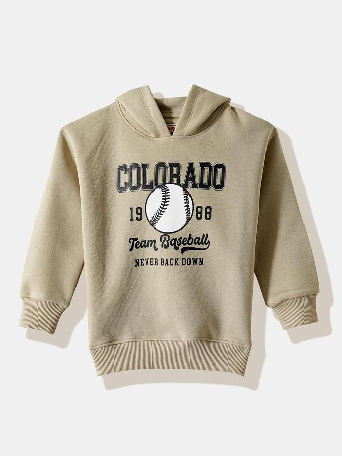 R&B Boys' Grey Printed Sweatshirt