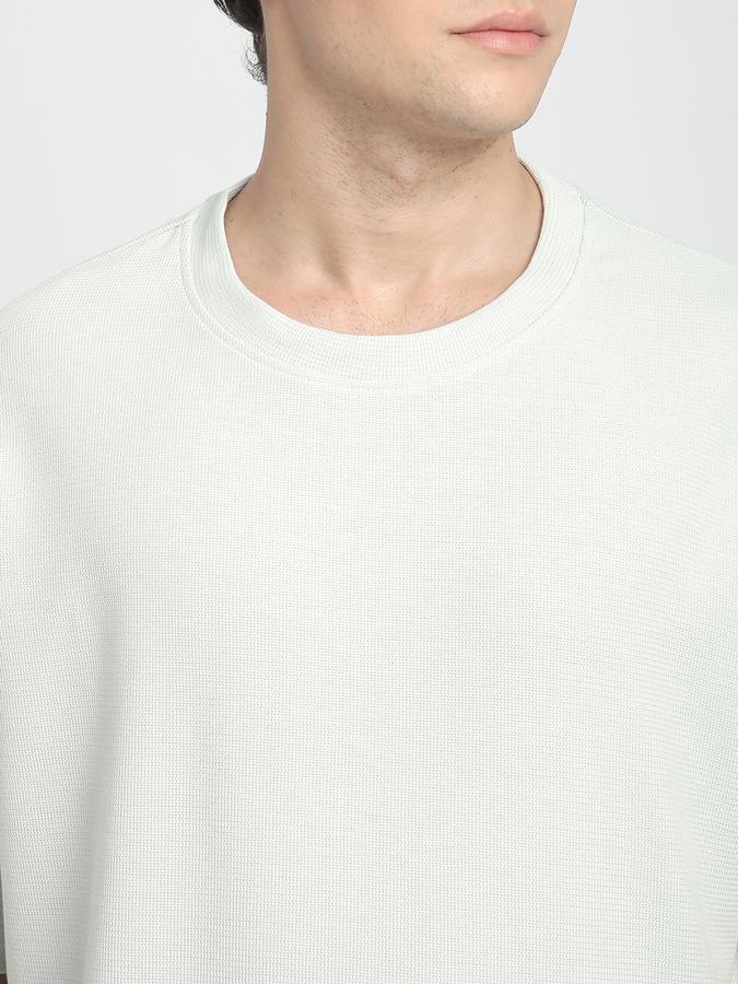 Men Polycotton Loose Fit Crew Neck Solid T-shirt