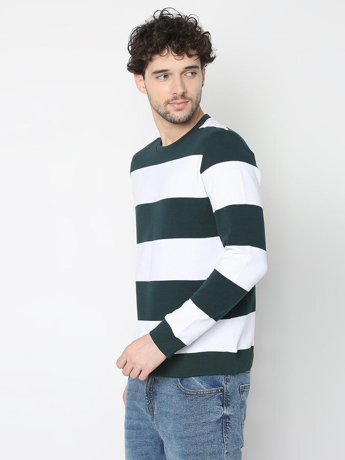 Men Colourblock Regular Fit Sweatshirt image number 1