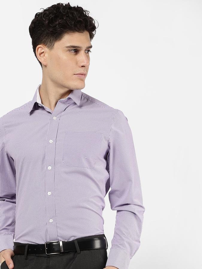 R&B Purple Men Formal Shirts