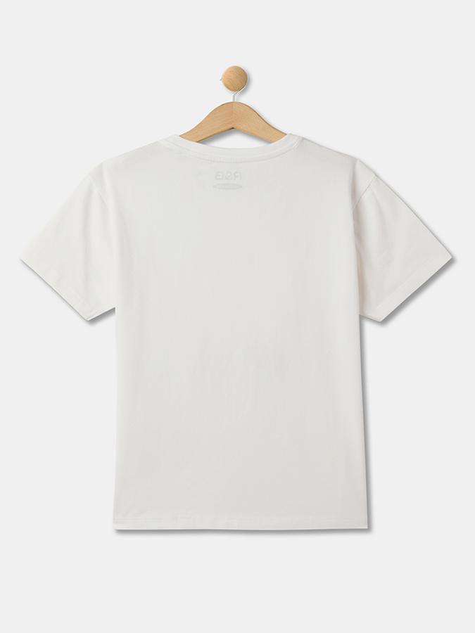 Graphic Print Round-Neck TOP image number 1