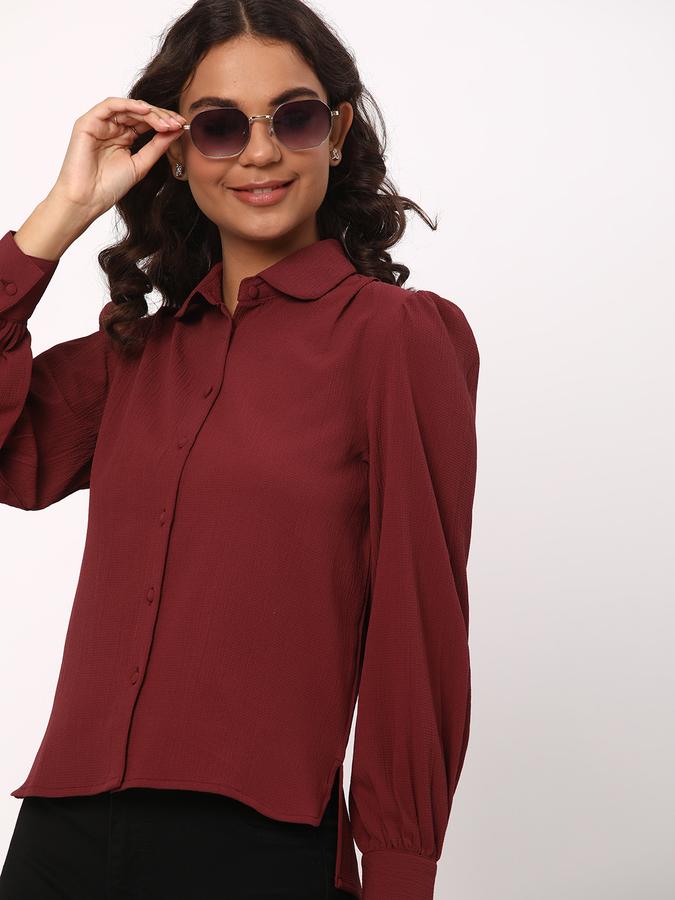 R&B Women Maroon Tops