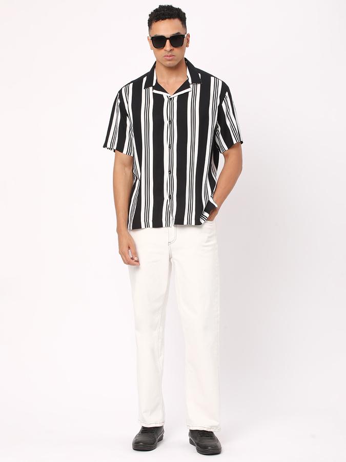 Men Striped Regular Fit Shirt image number 1