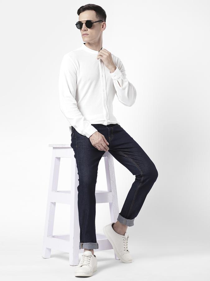 R&B Men White Casual Shirts image number 1