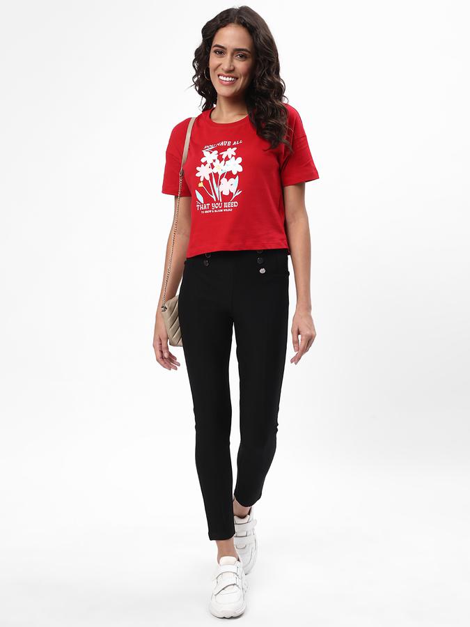 R&B Women's Graphic Crop Tee image number 1