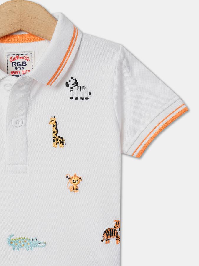 Boys Relaxed Fit Polo T-Shirt image number 2