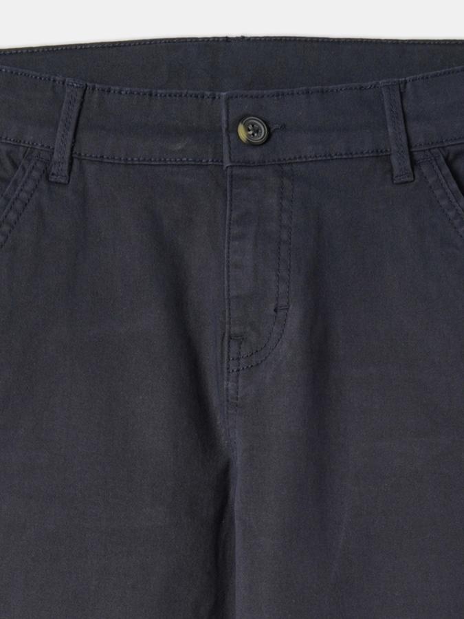 Boys Straight Fit Solid Flat Front Trouser