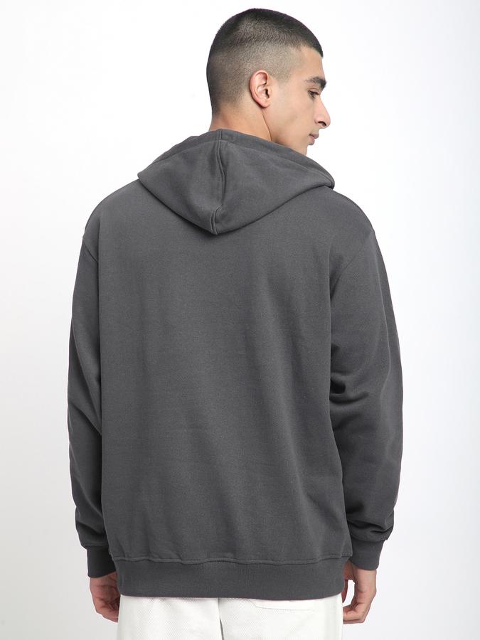 Men Polycotton Regular Fit Hooded Solid Sweatshirt