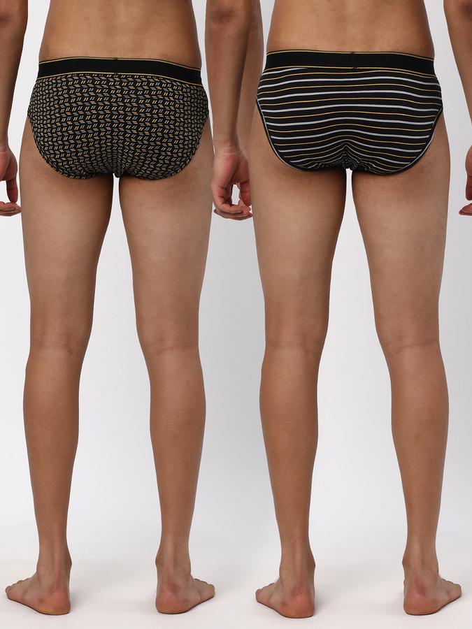 Pack of 2 Men Striped Briefs image number 1