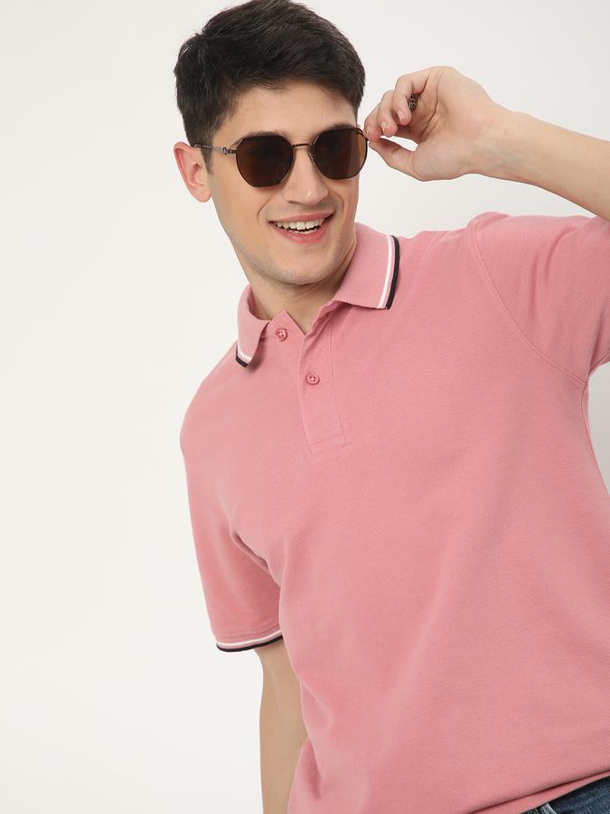 Men Regular Fit Polo T-Shirt with Short Sleeves image number 0