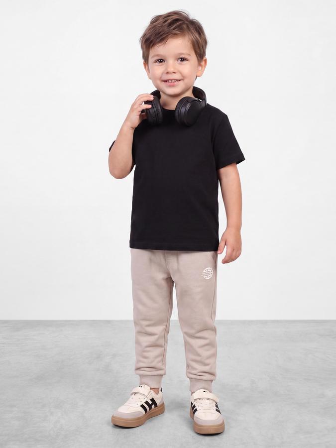 R&B Boys Grey Graphic Print Elasticated waist Jogger Pant 