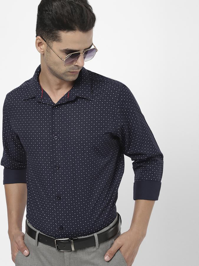 R&B Blue Men Formal Shirts image number 0