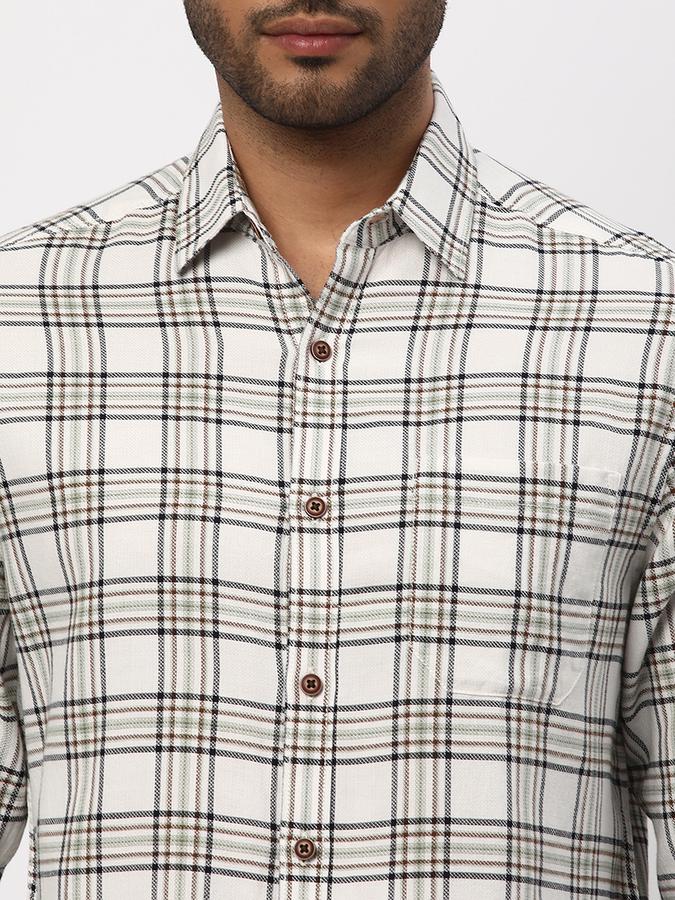 R&B Checked Slim Fit Shirt image number 3