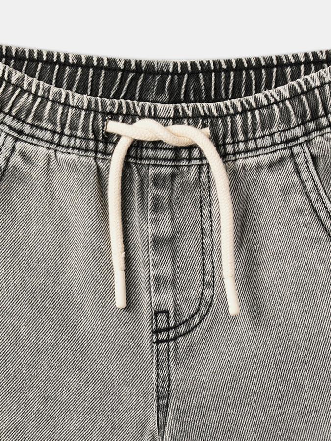 Boys Cotton Relaxed Fit Elastic Waist Dyed Shorts