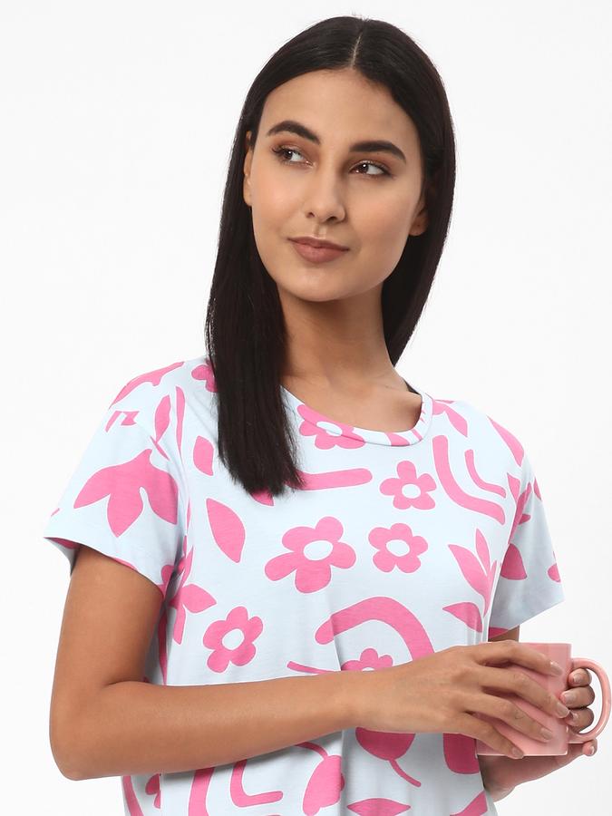 R&B Women's Printed Sleepshirt image number 0