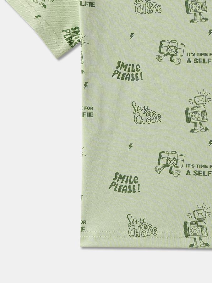 Typographic Print Crew-Neck T-Shirt image number 3