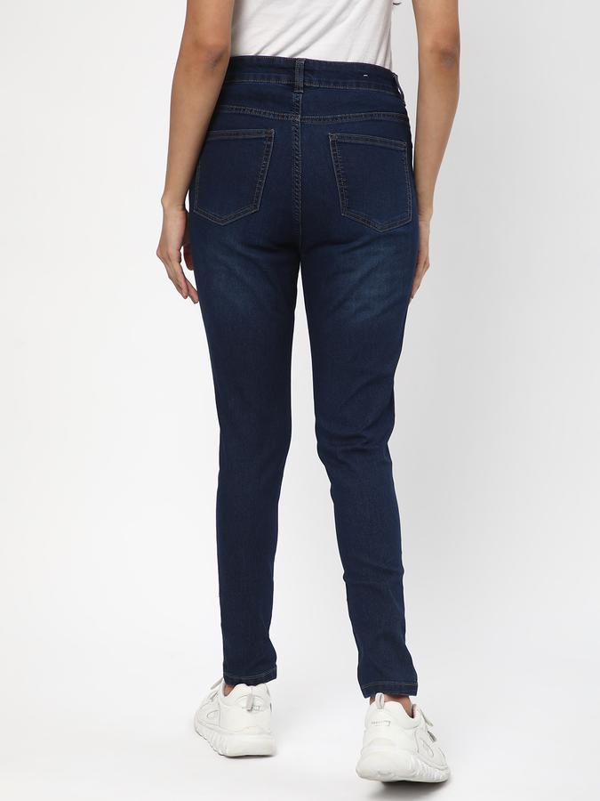 Women Mid-Wash Skinny Fit Jeggings image number 2