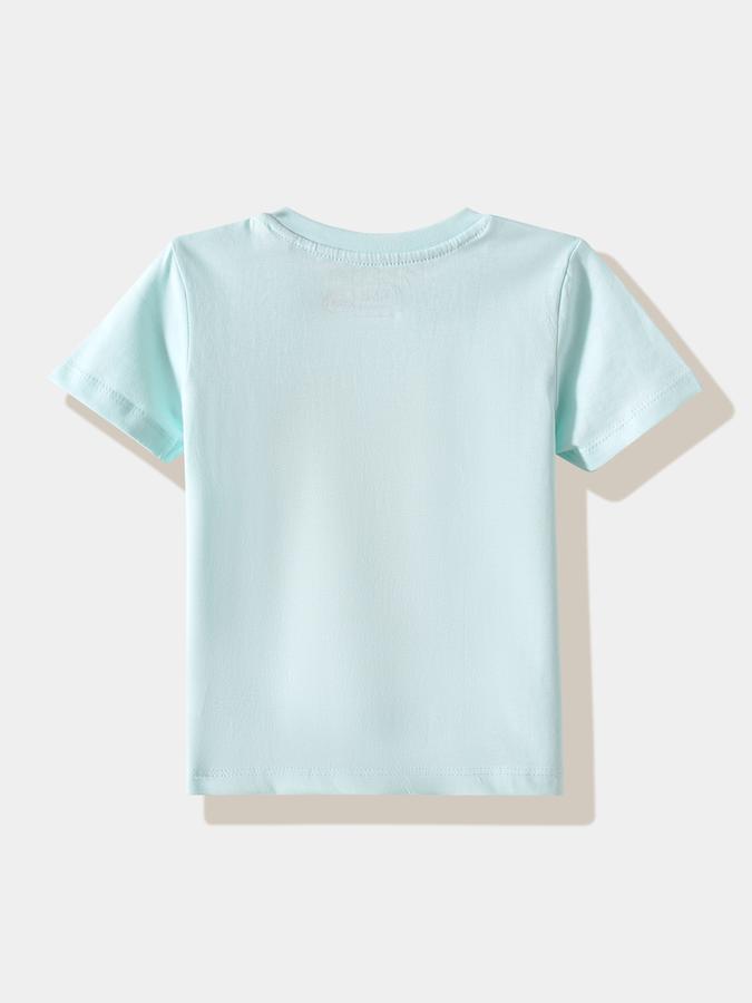 Boys Cotton Regular Fit Crew Neck Graphic T-shirt