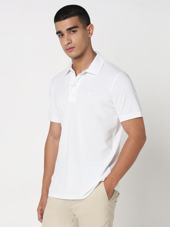MENS Short Sleeves SOLID POLO WITH DTM EMBROIDERY- DRY FIT image number 2