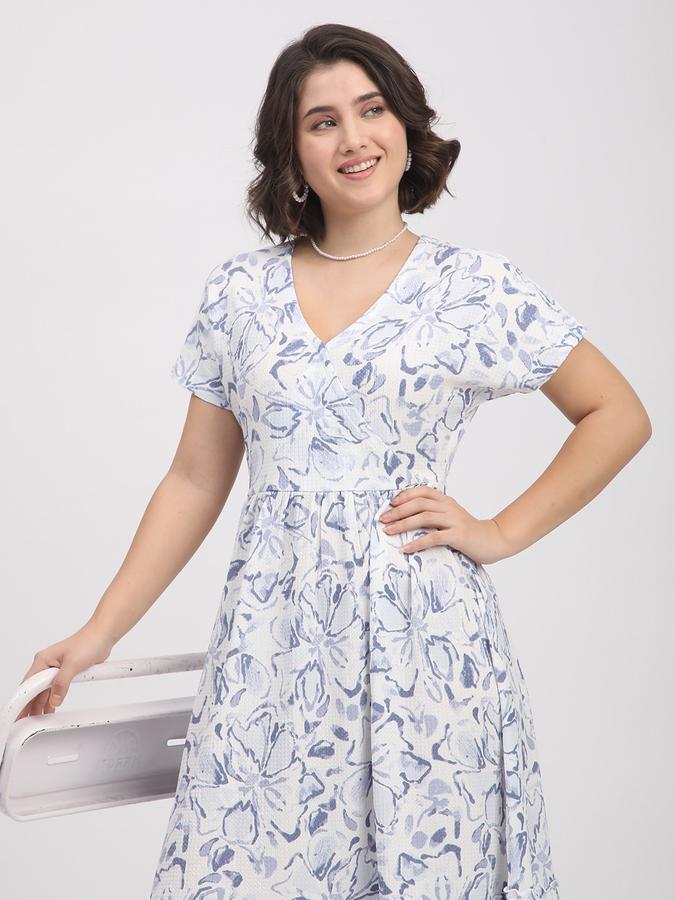 R&B Women A-line Below Knee length Dress 