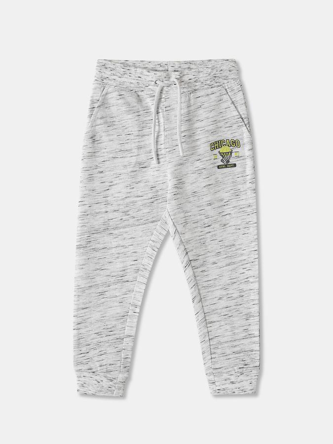 Printed Joggers with Drawstring Waist