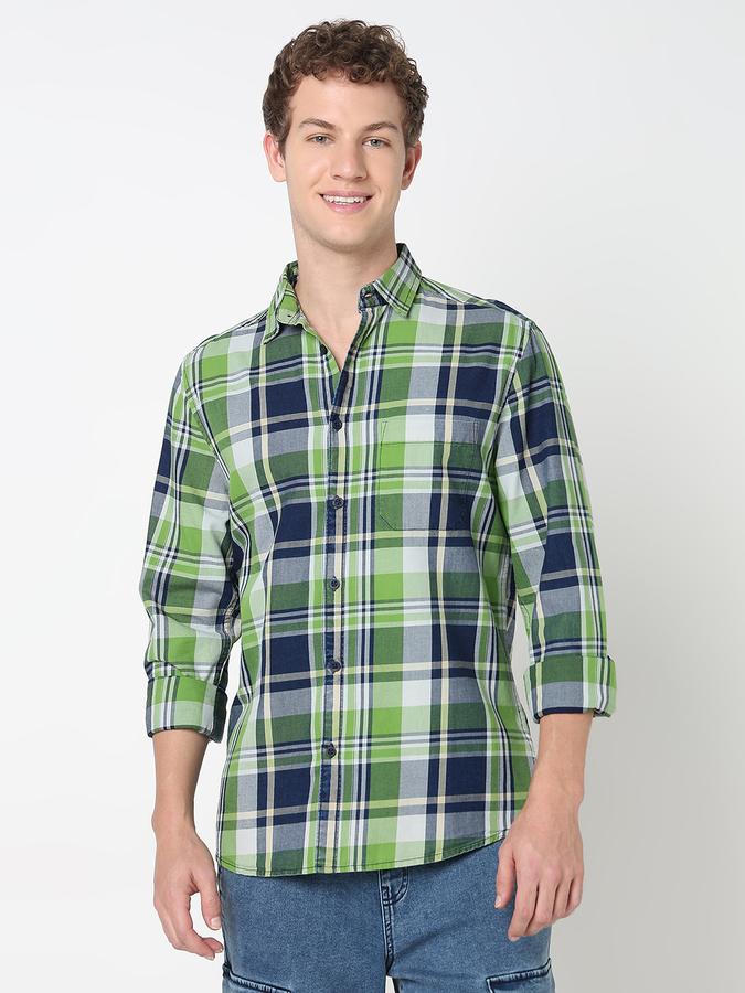 R&B MENS CASUAL Long Sleeve SHIRT-REGULAR FIT image number 1