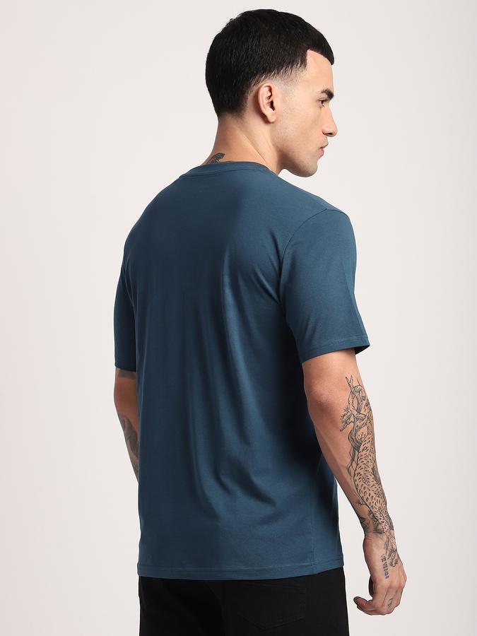 Men Cotton Regular Fit Crew Neck Graphic T-shirt