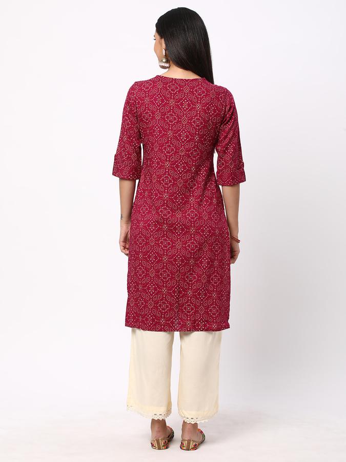 R&B Women Red Kurtas image number 2
