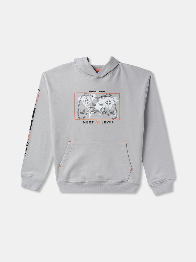 Boys Graphic Print Hooded SweaT-Shirt with Joggers Fashion Set