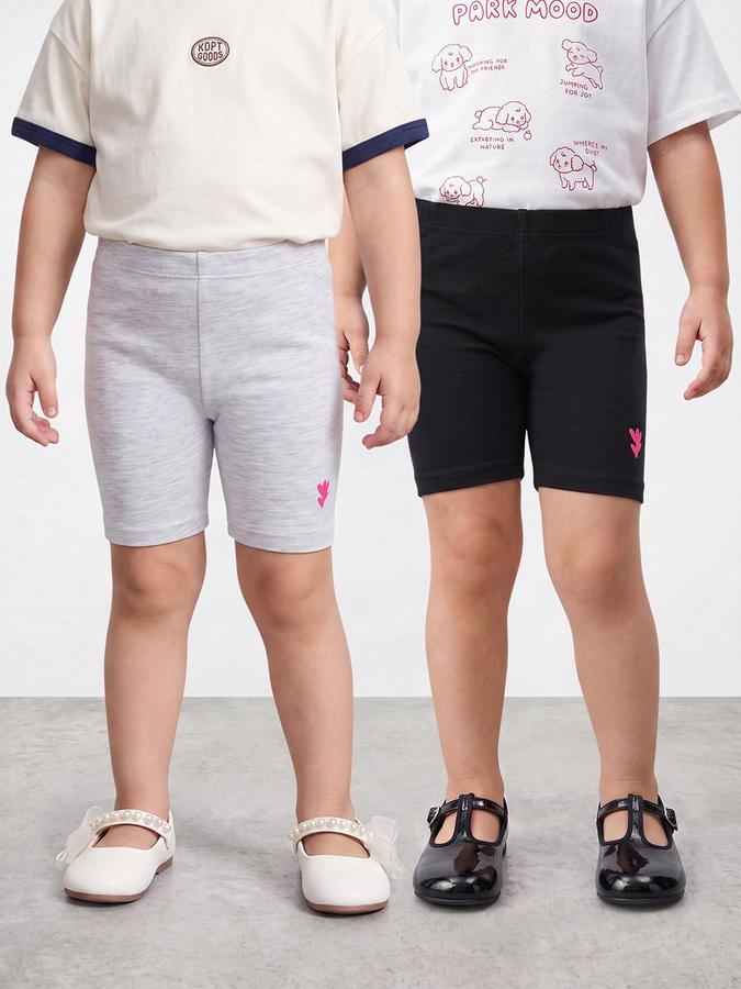 R&B Girls Multi Floral Print Regular Fit Shorts