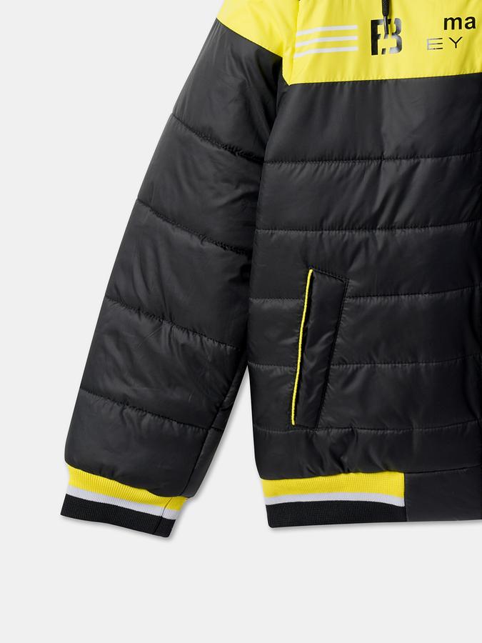 Boys Typographic Print Zip-Front Jacket image number 3