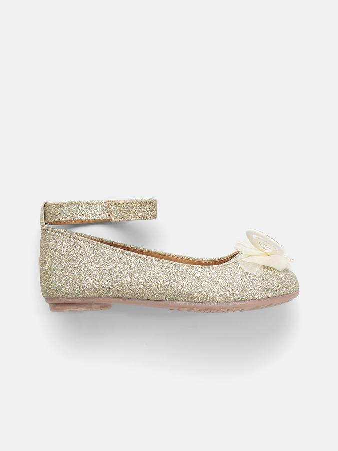 R&B Girls Gold Casual Shoes image number 1