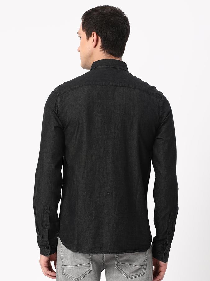 R&B Men's Denim Regular Fit Shirt data-index=
