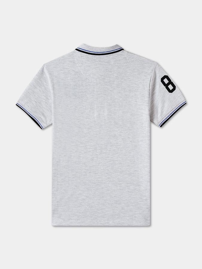 Boys Regular Fit Short Sleeve Polo Collar T-Shirt