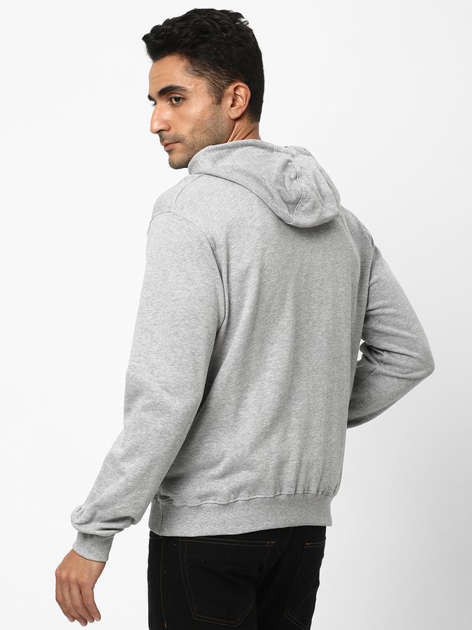 Men Cotton Regular Fit Hooded Jacket