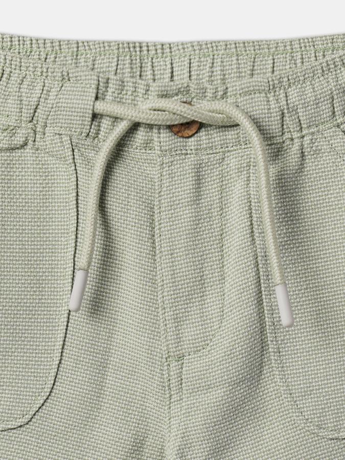 Boys Cotton Relaxed Fit Drawstring Waist Cuffed Hem Shorts