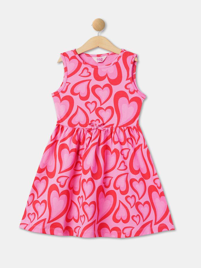 R&B Girls Pink Casual Dresses image number 0