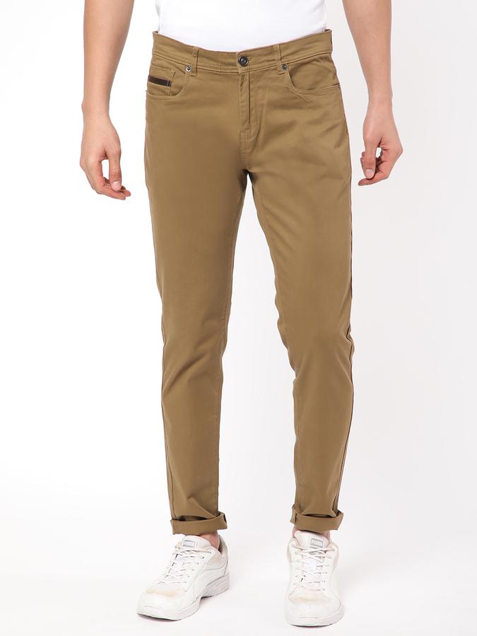 R&B Men Brown Trousers image number 0