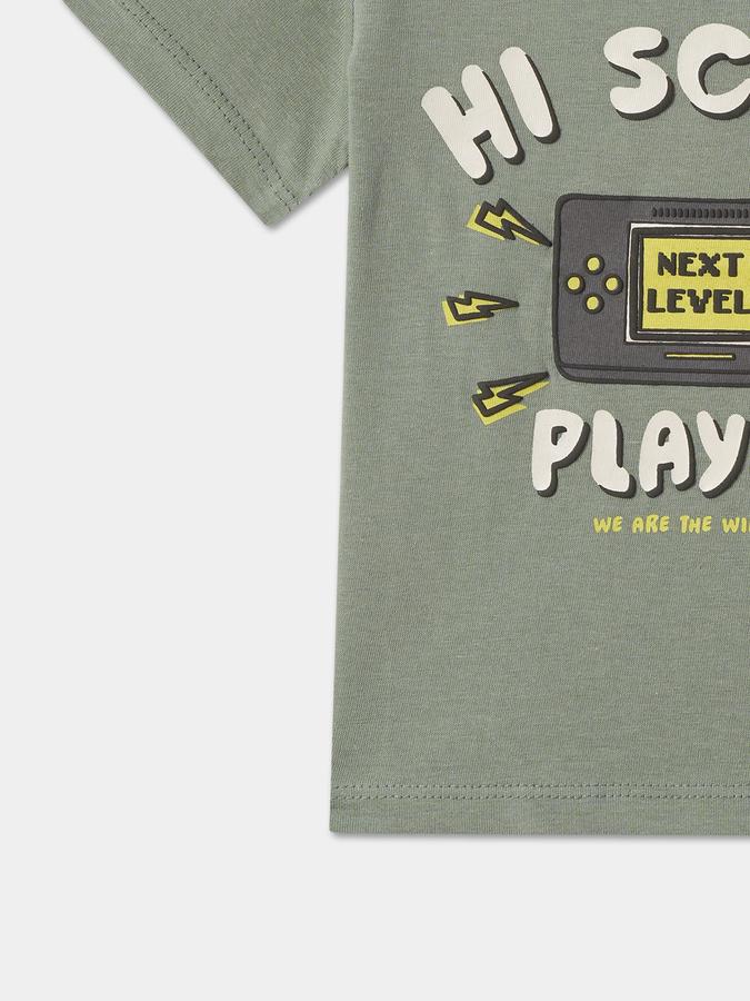Baby Boys Printed Pure Cotton Regular T Shirt image number 3