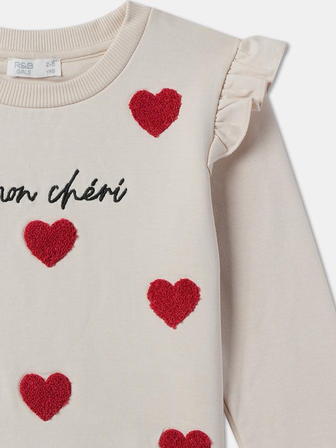 Full Sleeve Printed Girls Sweatshirt image number 2