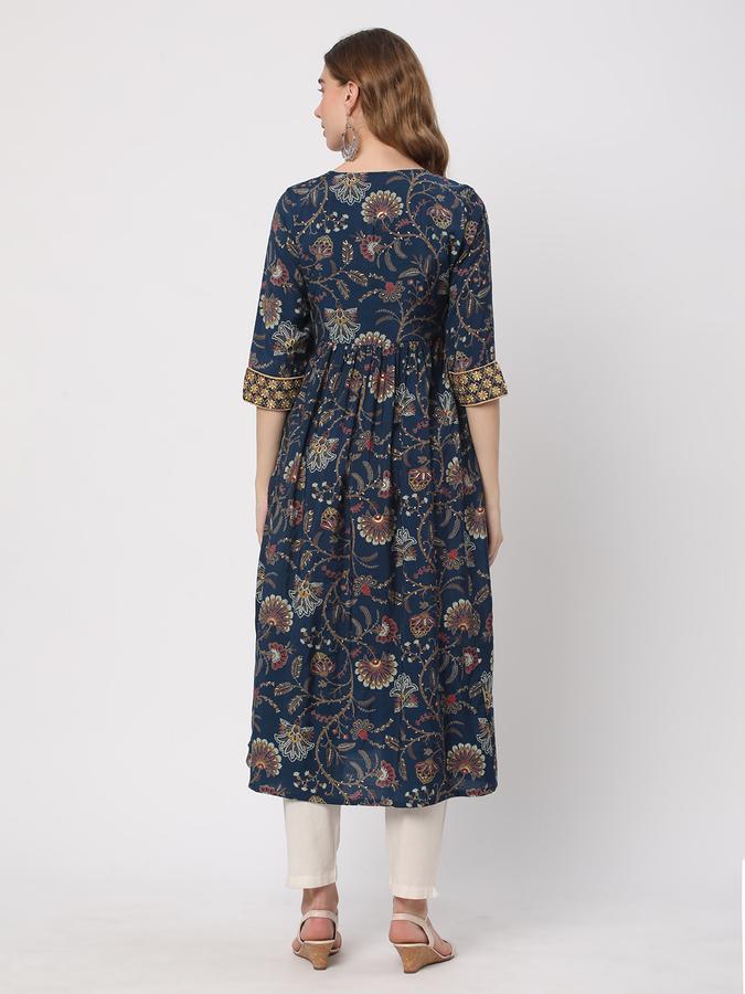 Women Round-Neck Straight Kurta image number 2