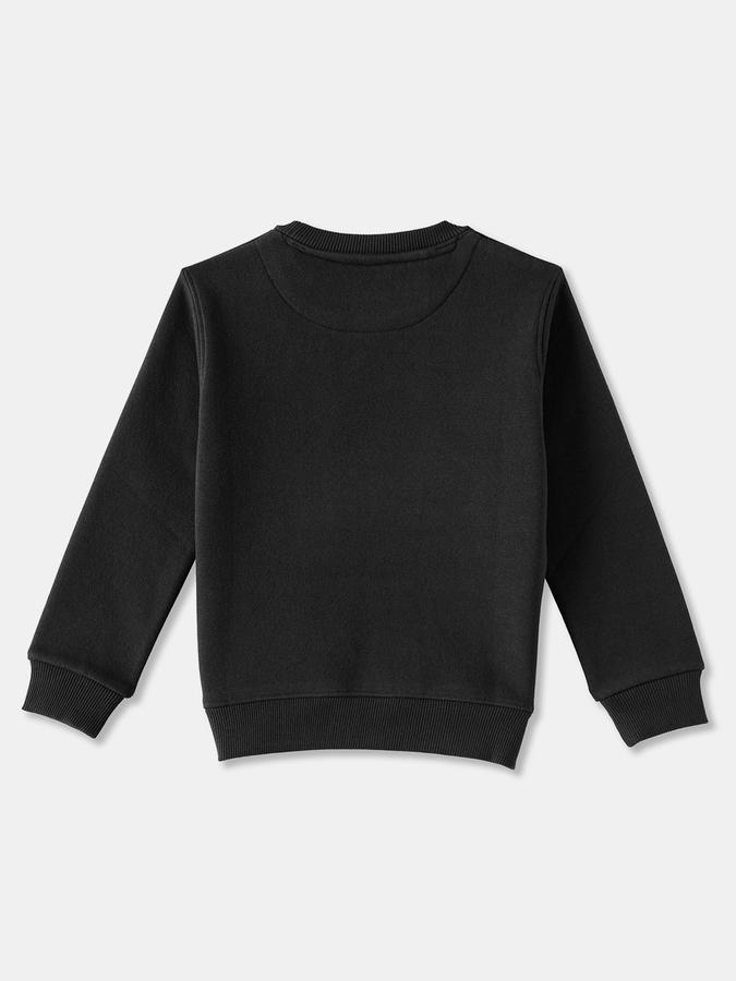 Boys Cotton Blend Relaxed Fit Crew Neck Graphic Sweatshirt