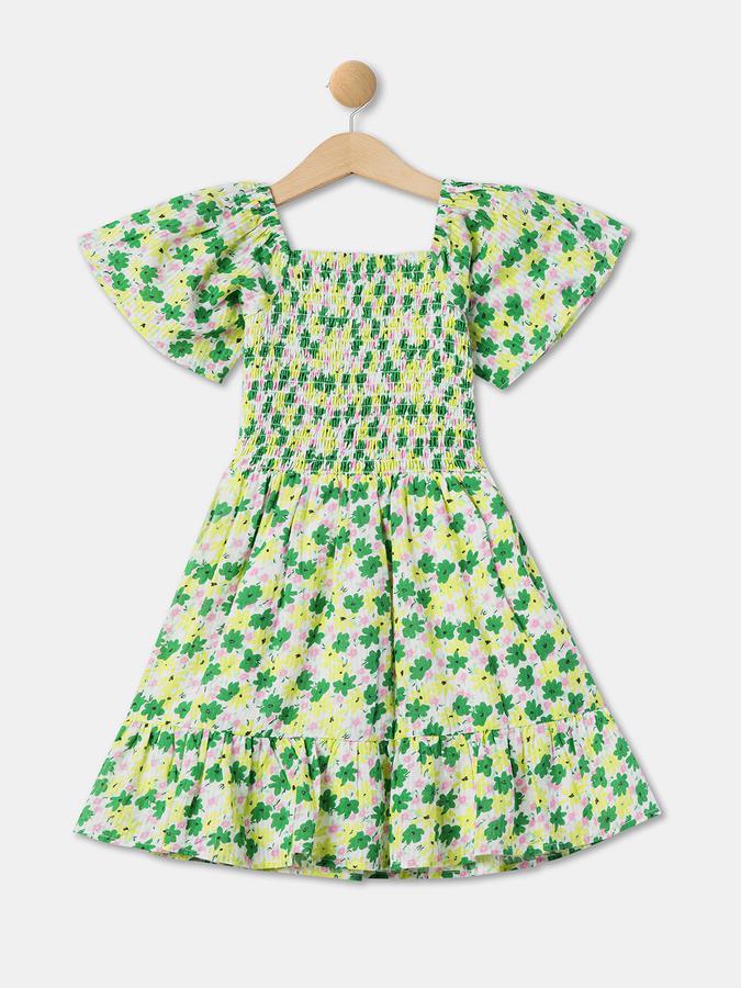 R&B Girl's A Line All Over Printed Woven Dress